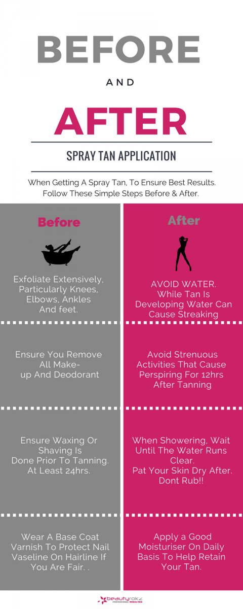 spray tan before and after - beautyrokz mobile spray tanning